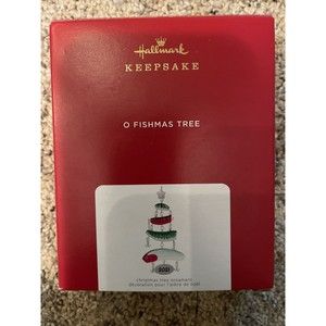 Hallmark Keepsake O Fishmas Tree Fishing Lures Ornament Tom Best NIB 2021